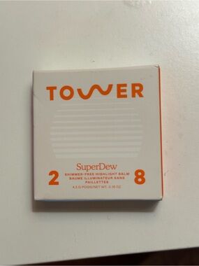 Tower 28 Shimmer-Free Highlight Balm — White & Orange Packaging